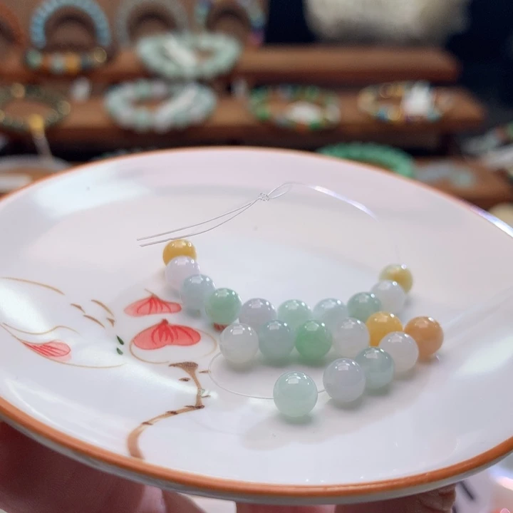 奔***马翡翠未镶嵌手链翡翠d51卡5.6