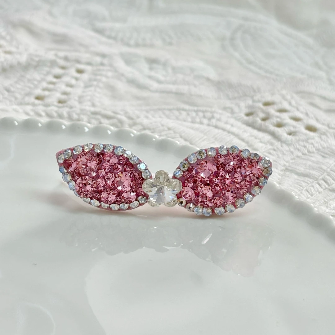 宠物发夹全华 狗狗发饰华闪亮基础满钻梳夹马尔济斯