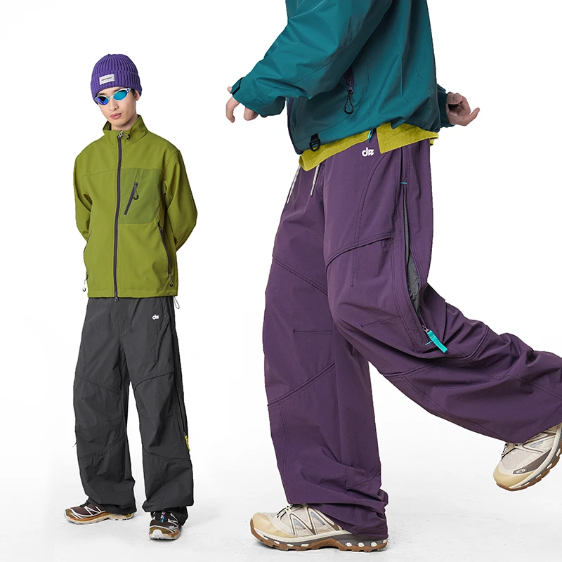 2025夏季美式户外宽松工装裤裤子休闲直筒休闲裤冲锋长裤情侣透气