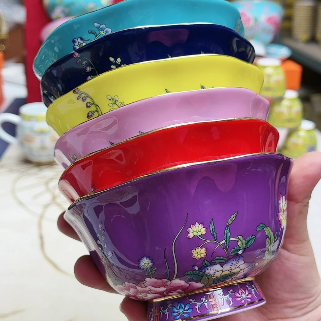 【闪购商品】珐琅4.8英寸6花口混。。。。。