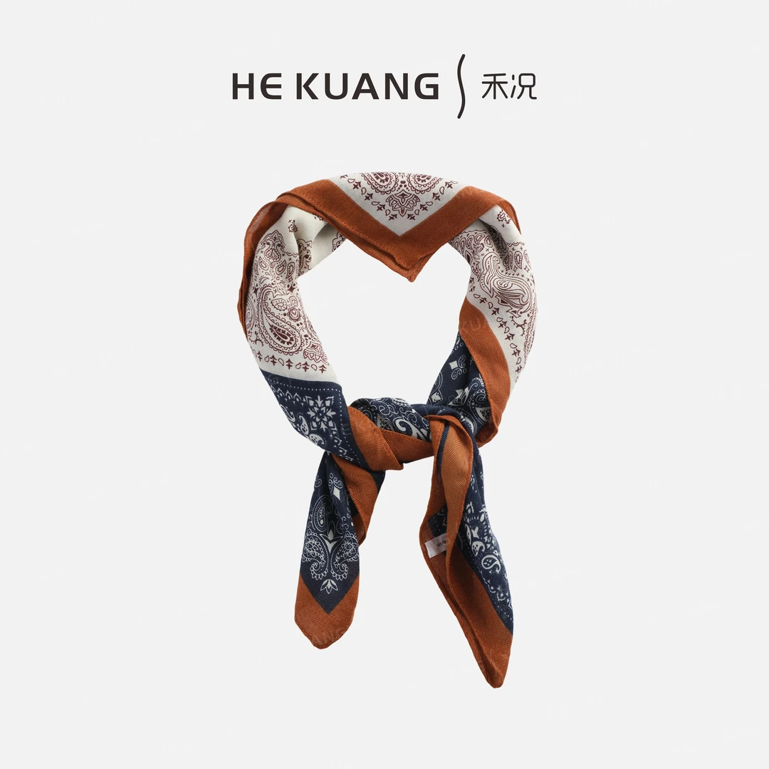 禾况HEKUANG 琥珀流光【美拉德丝巾】秋冬季休闲披肩丝巾SJ55 0837
