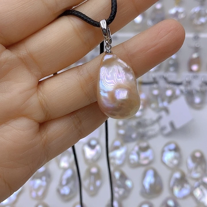 淡水珍珠颈饰银S925镶嵌