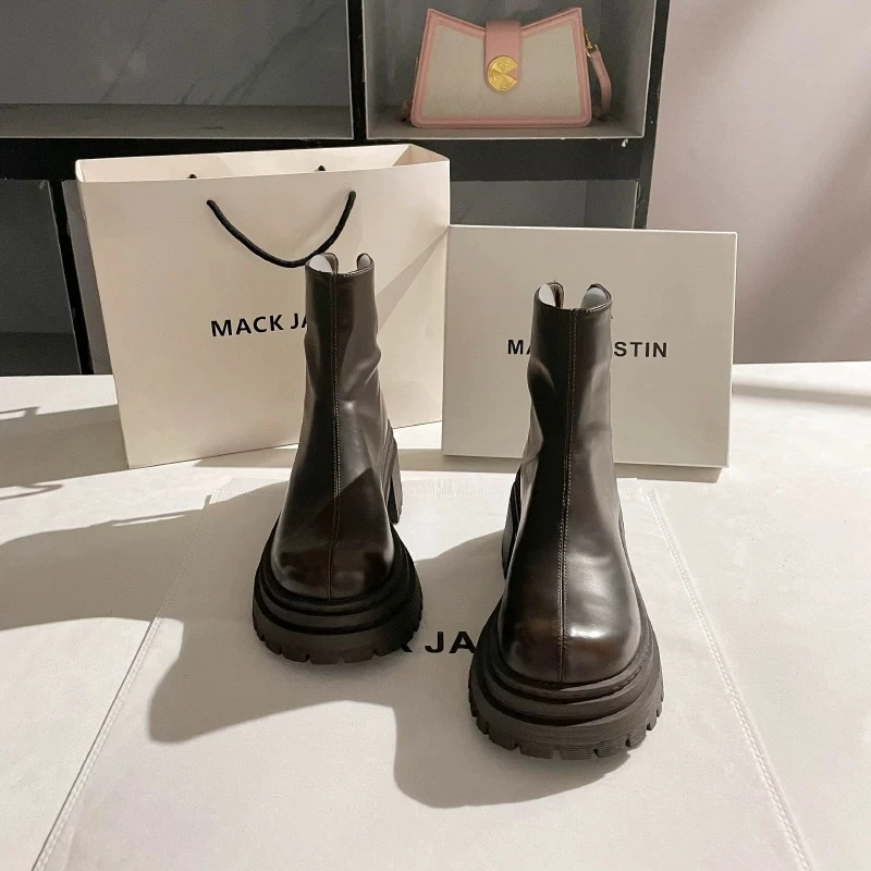 珍珍新品百搭高级感短靴801