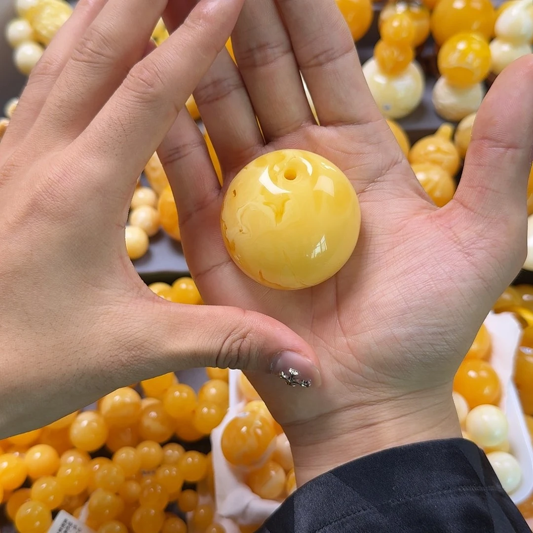 琥珀珠宝奇石未镶嵌公主扣