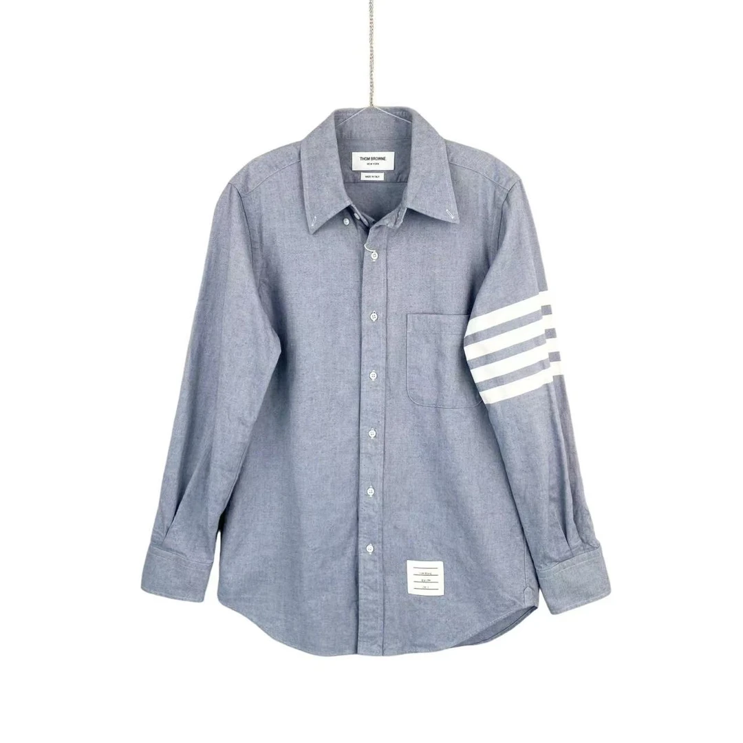99新 THOMBROWNE AA2924 棉 四条纹牛津衬衣 0码