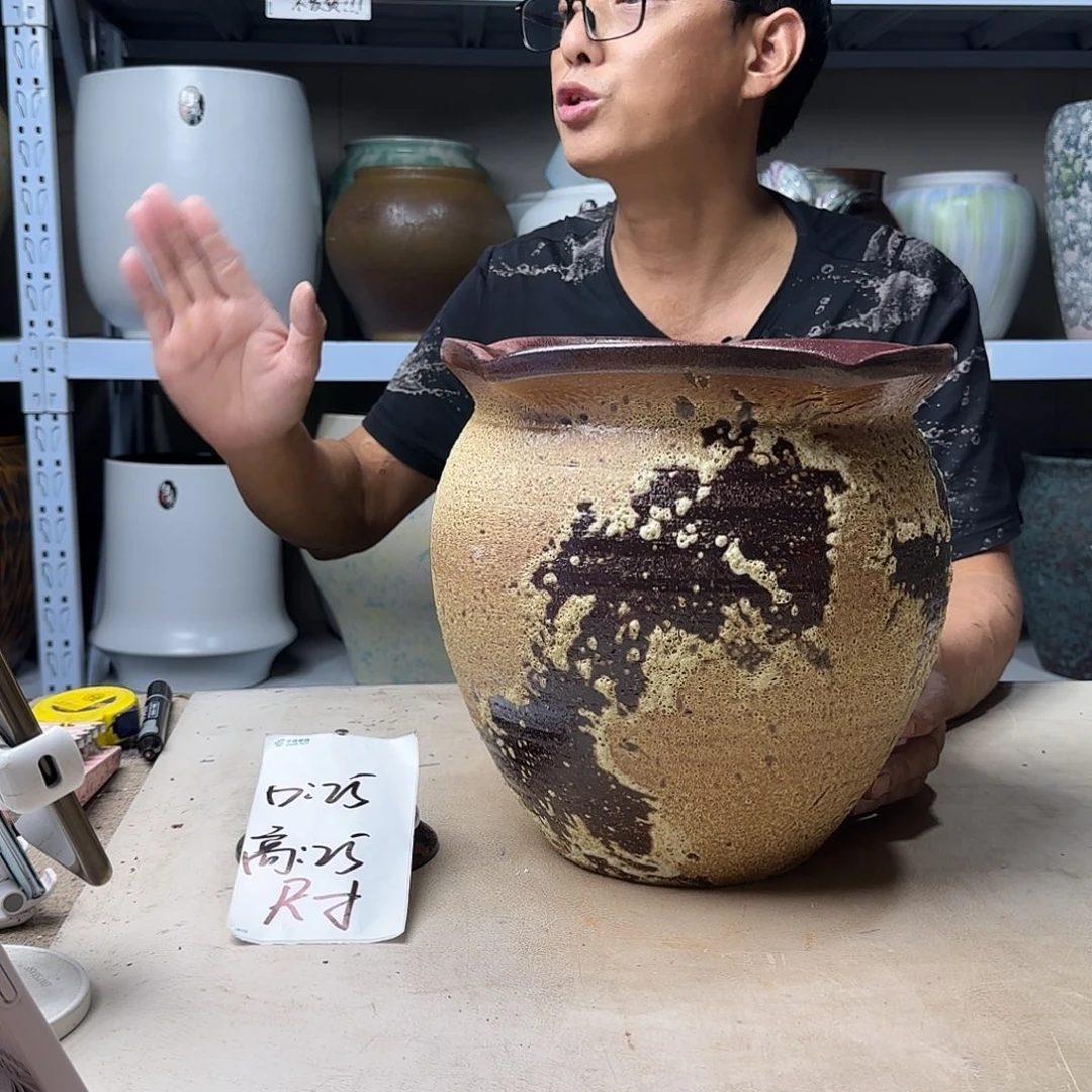 紫砂花盆尺寸25@24