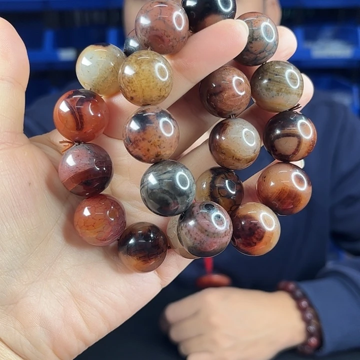 玛瑙未镶嵌手饰T30黑药芝卡20左右发其一