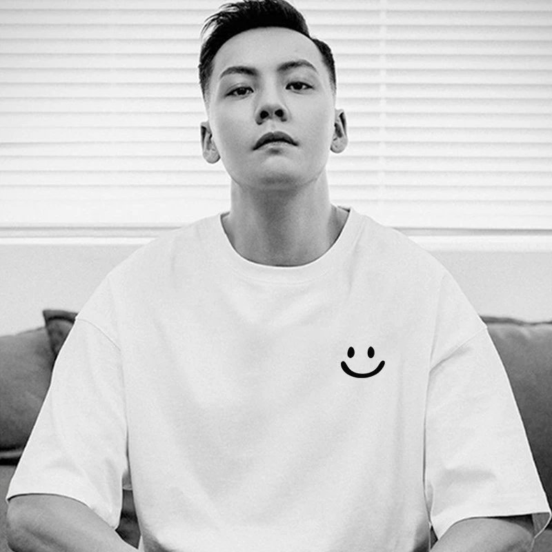 纯棉短袖t恤男士2025夏季新款设计感休闲宽松半袖体恤t恤短袖男