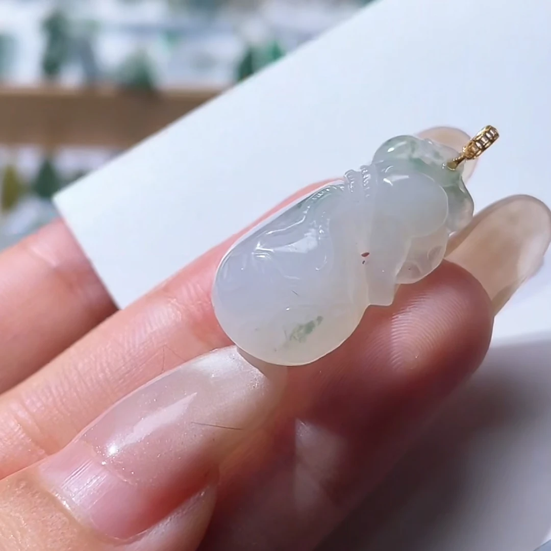 天然缅甸翡翠A货钱袋子