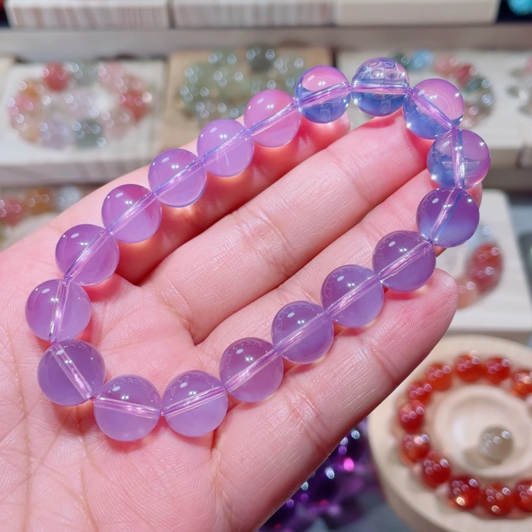 水晶手链未镶嵌紫钰晶手链