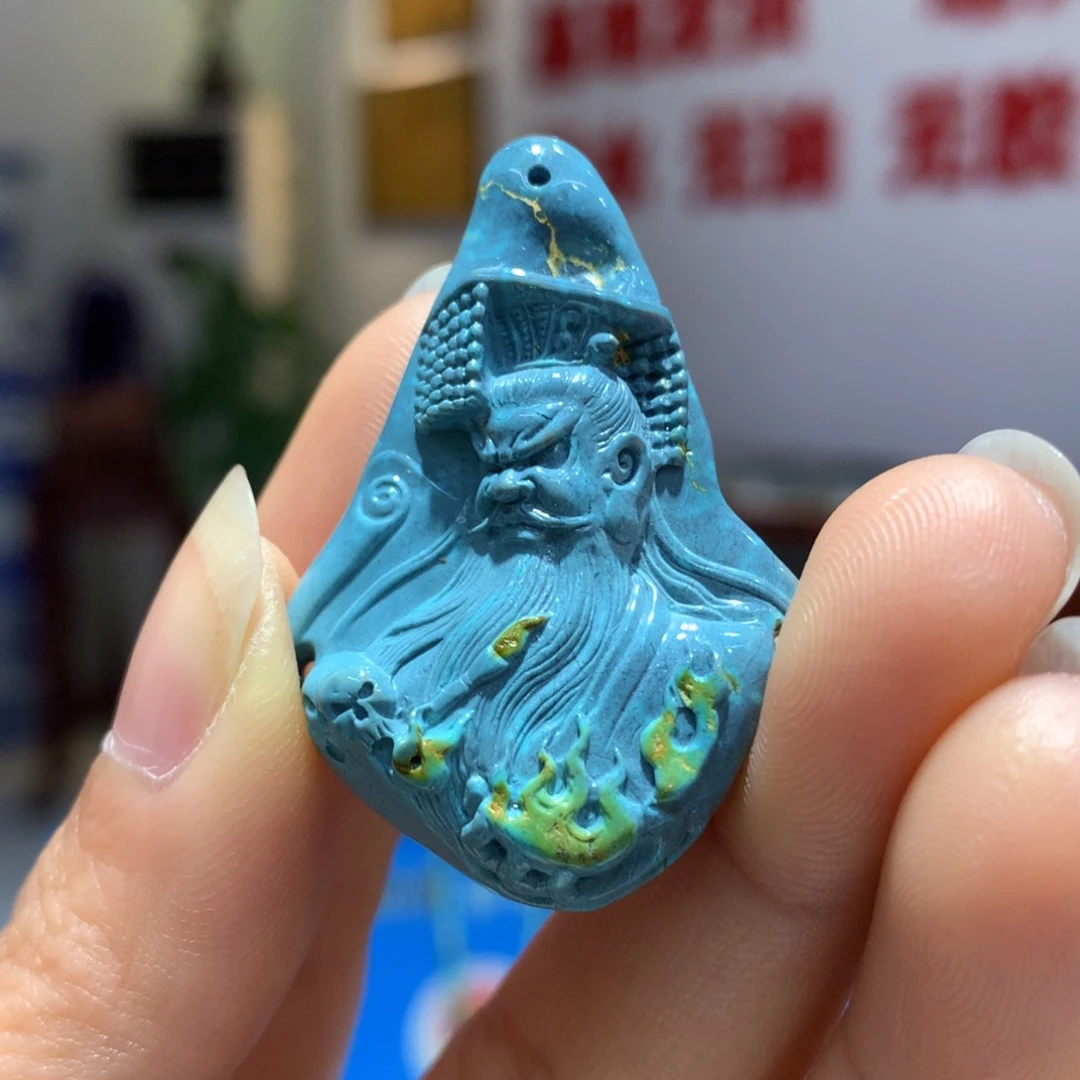 未镶嵌绿松石吊坠