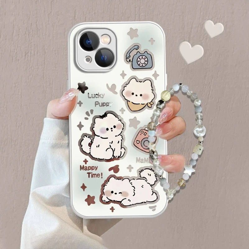 【适用苹果/华为/荣耀/OPPO/VIVO/小米】电话猫咪可爱ins镜面手机壳