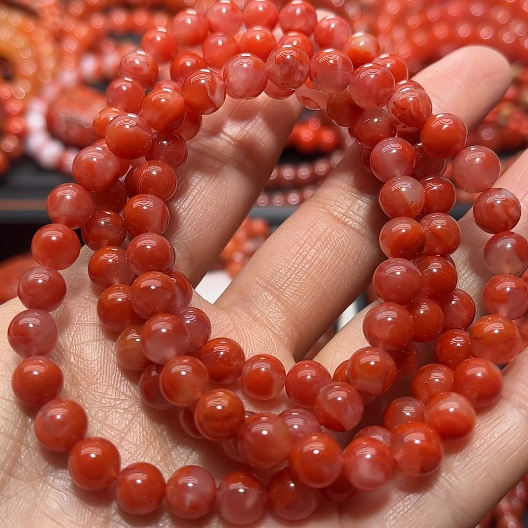 南红玛瑙手链未镶嵌