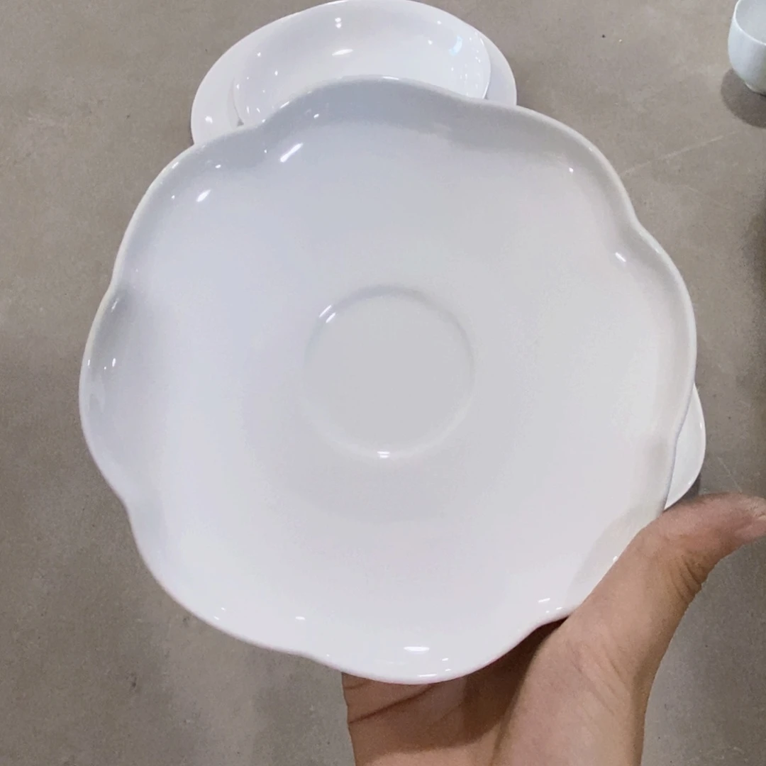 陶6英寸花瓣 微瑕 不退不换