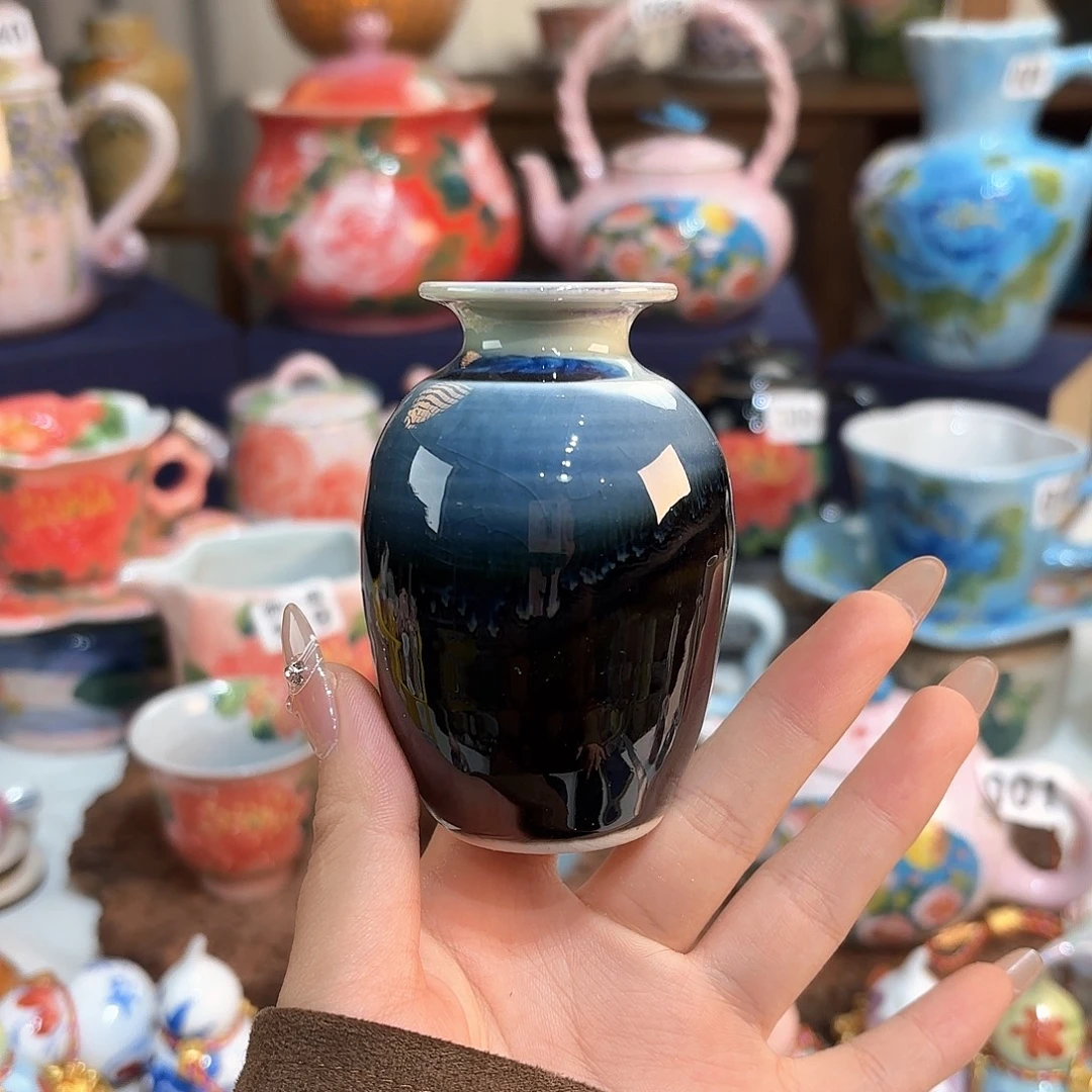 景德镇手绘高温釉下彩陶瓷茶具