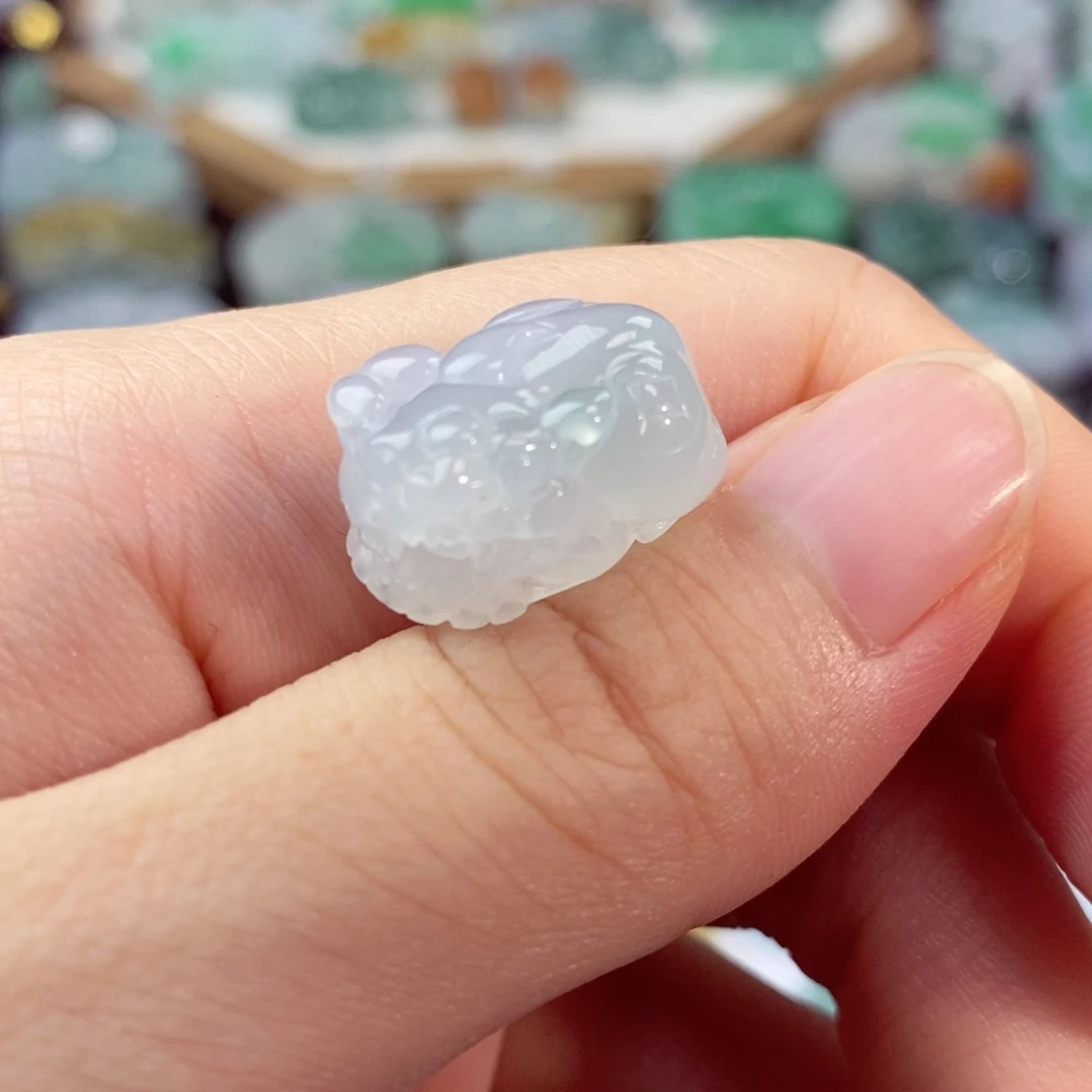 翡翠未镶嵌颈饰天然