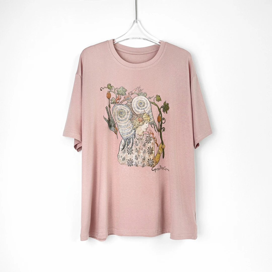 Q“神鸟少年印花T”圆领休闲百搭上衣 XP5043