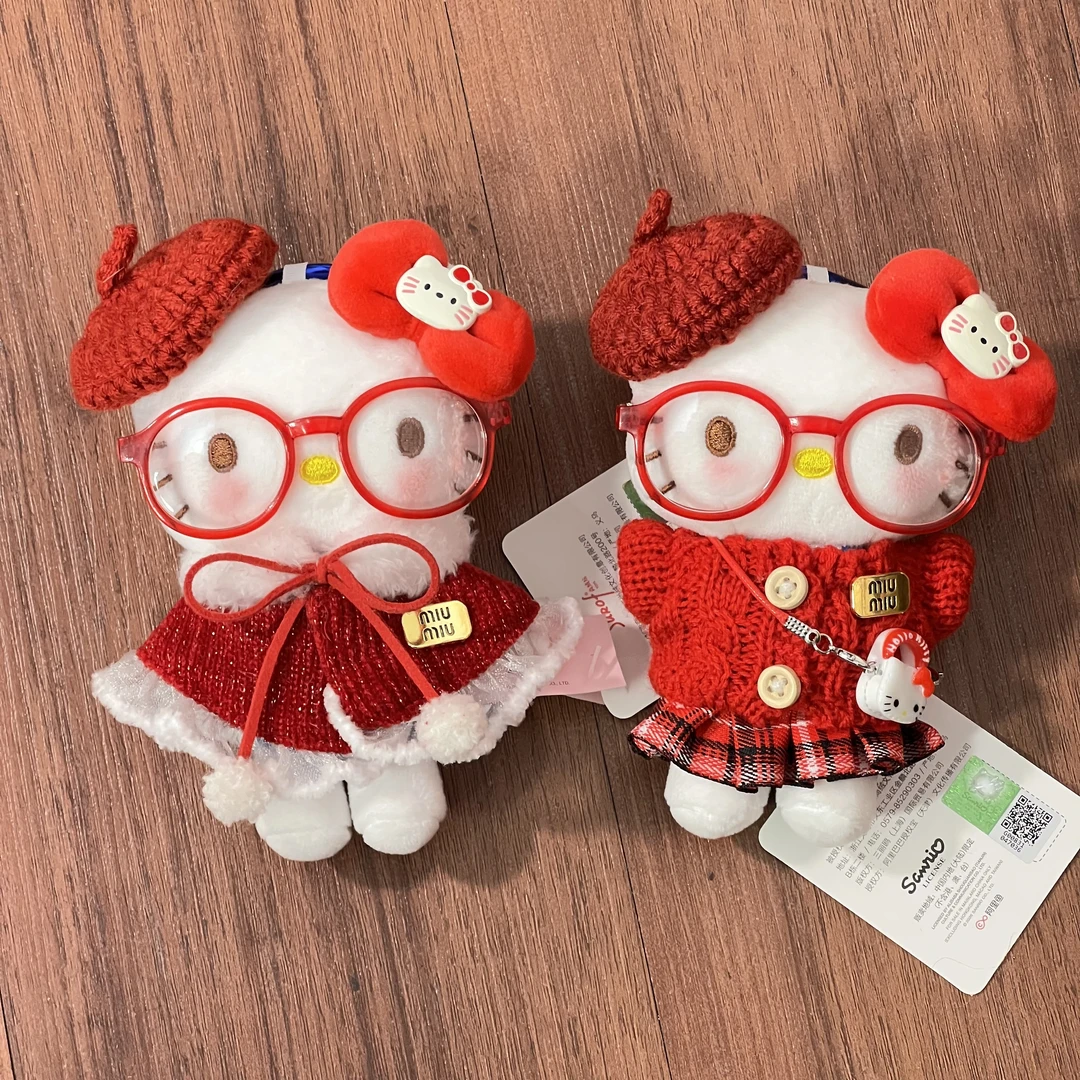 【正版】hellokitty挂件三丽鸥正版红色新年挂件kt猫车包包挂可爱