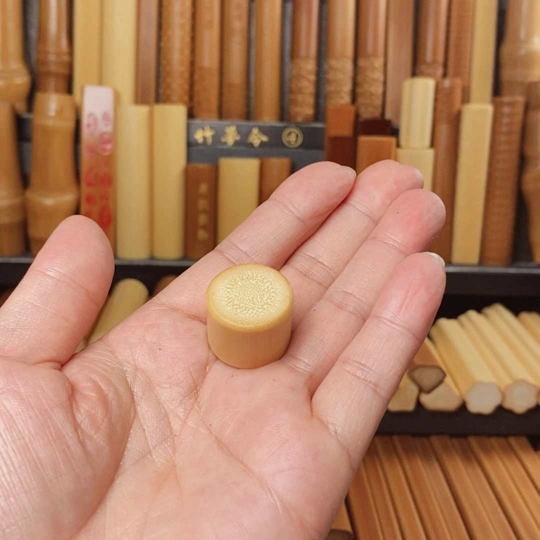实心玉竹文玩手把件