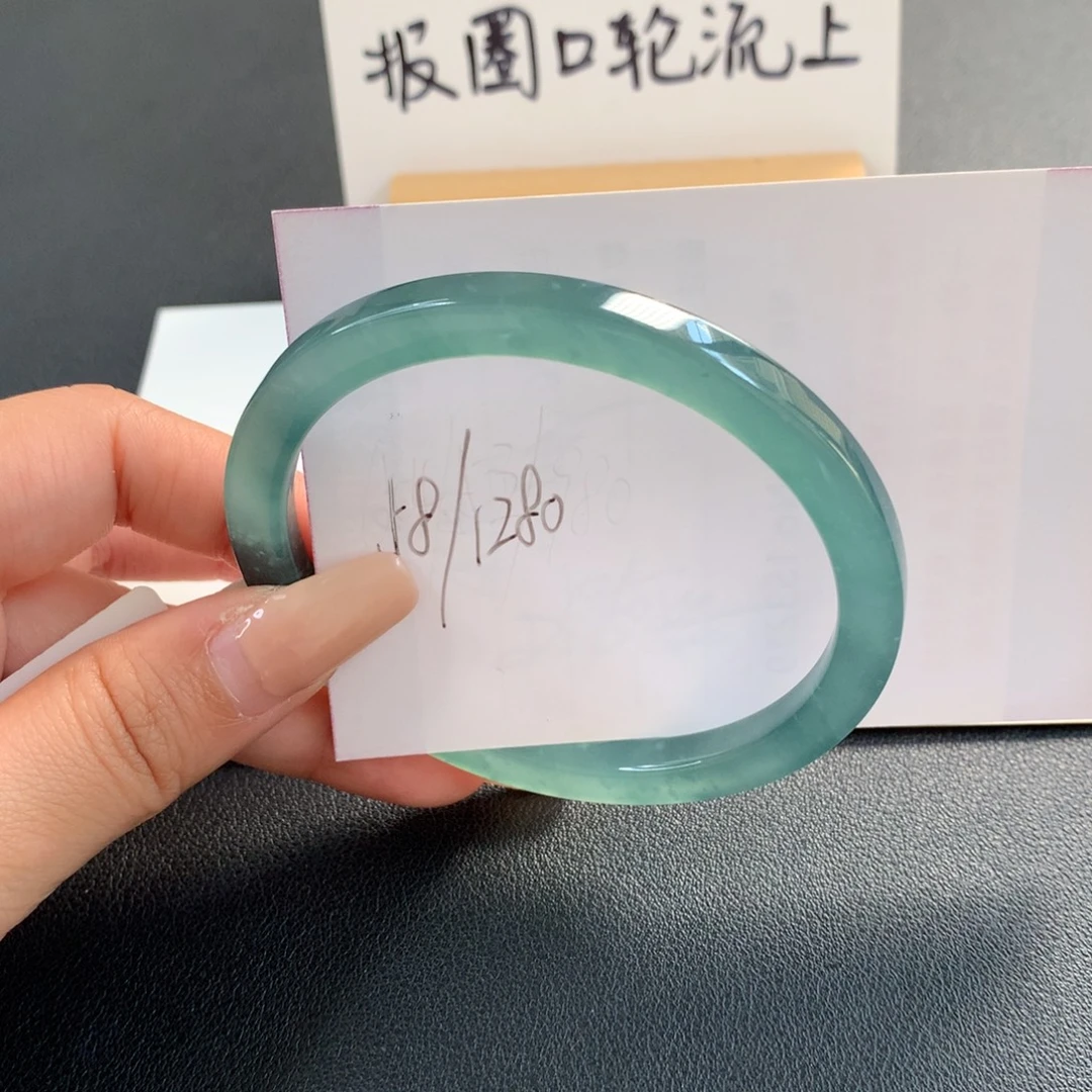 翡翠未镶嵌手镯天然翡翠