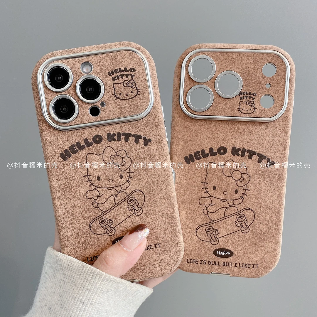 贴皮大视窗适用iphone17promax苹果16手机壳15/14/13/12/11潮凯蒂