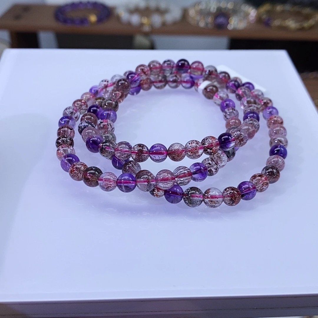 水晶未镶嵌手链超七三圈