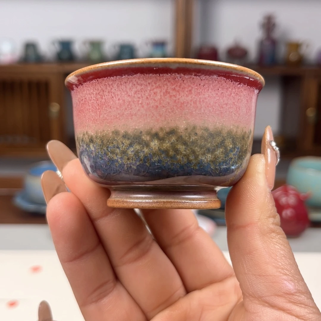 瓷片钧尚源微瑕客杯