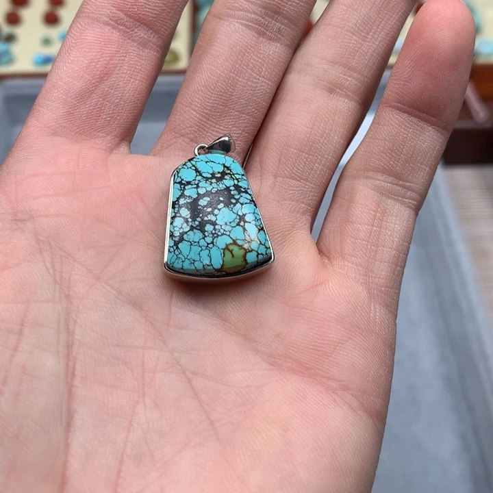 绿松石配饰银S925镶嵌