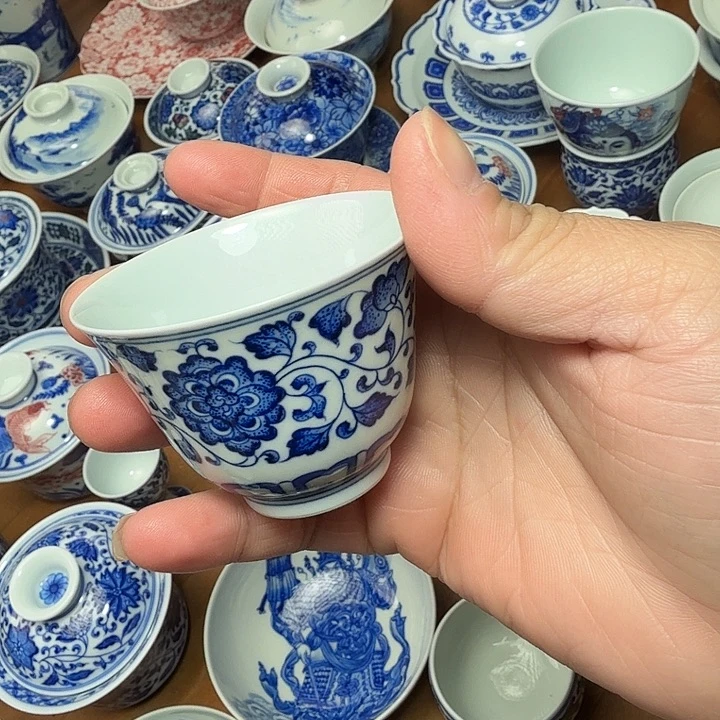 手绘缠枝莲福利款