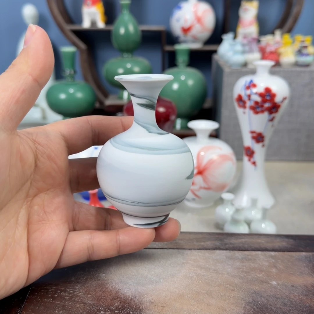 陶瓷手工小花器摆件