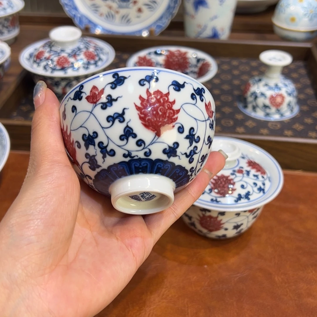 陶瓷摆件景德镇陶瓷茶器百宝箱