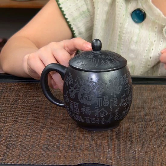 茶杯紫砂高货放漏