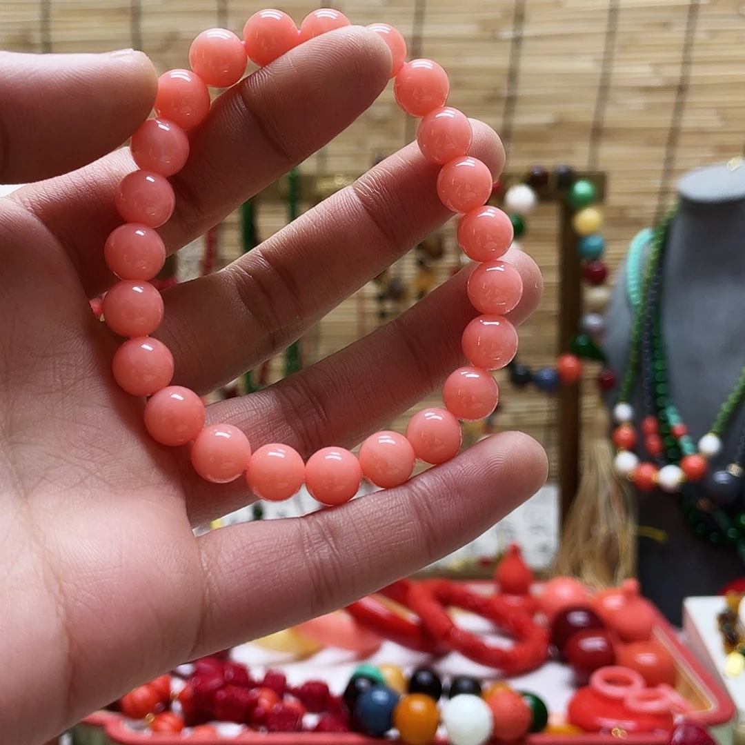 大理石磁石8m孩儿面手链