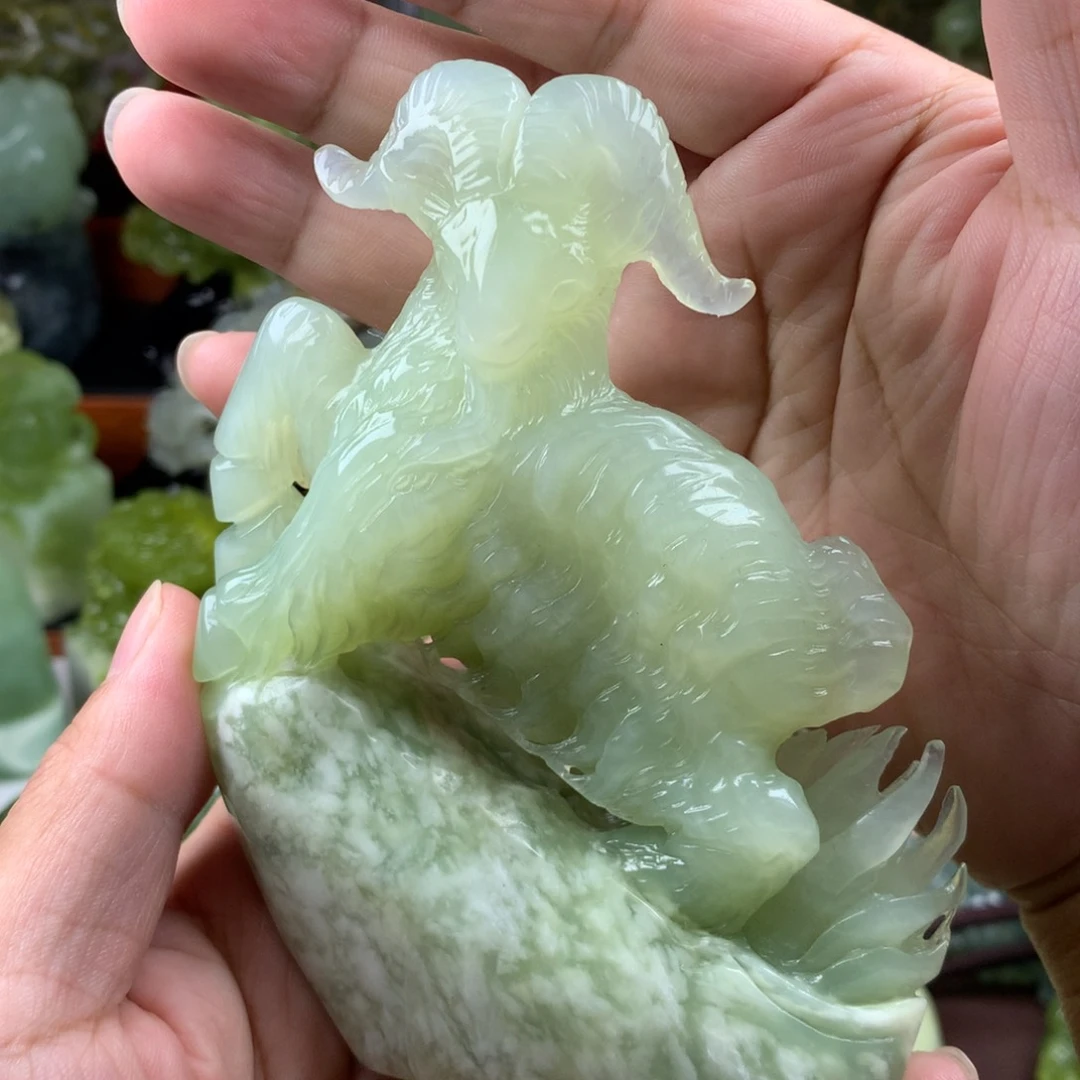 岫玉未镶嵌手把件