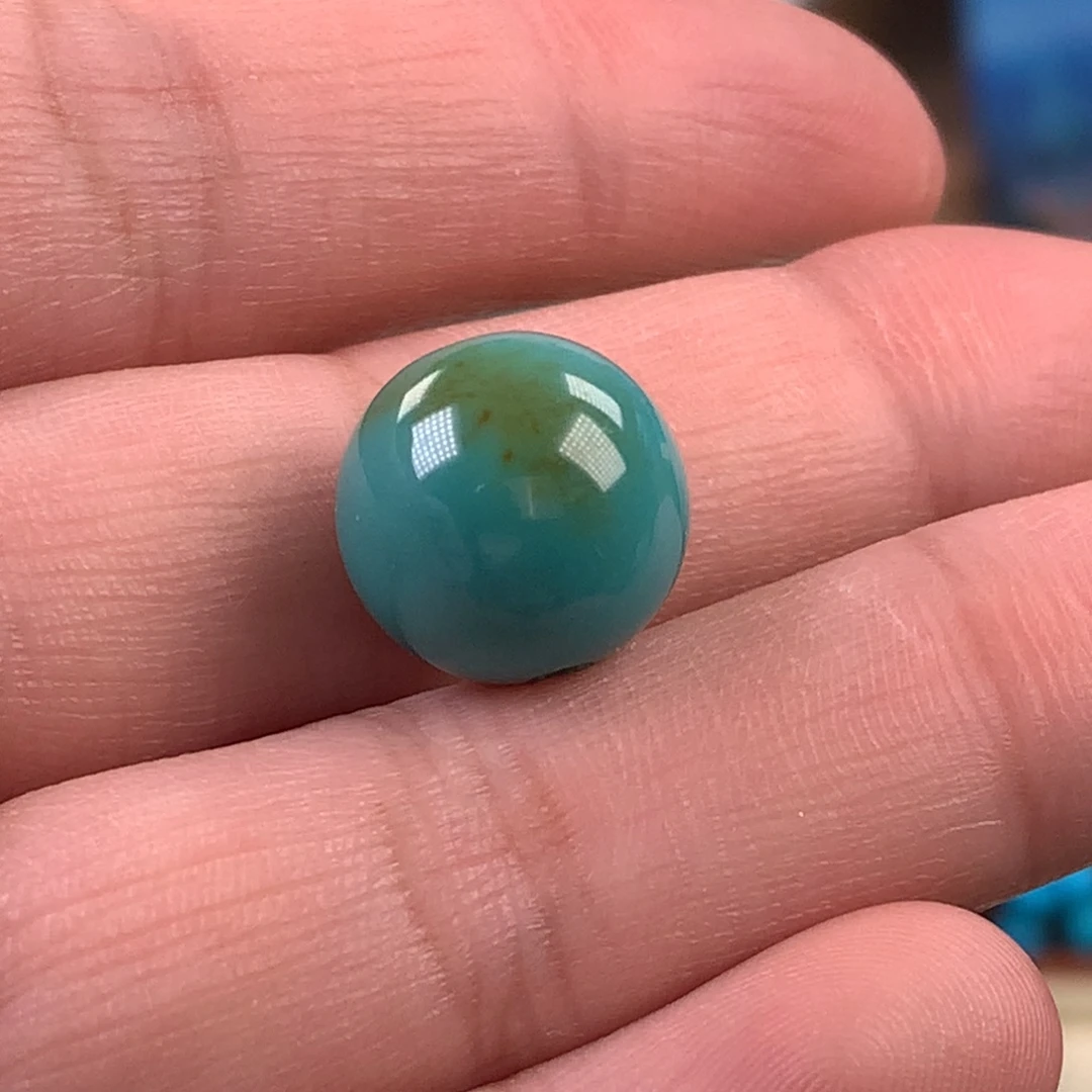 绿松石未镶嵌珠宝奇石12.8mm