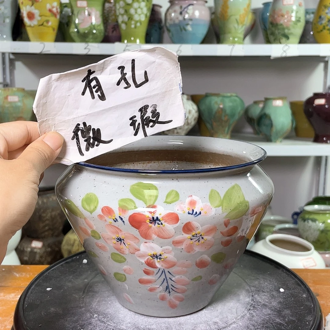 景德镇陶瓷花盆微瑕236