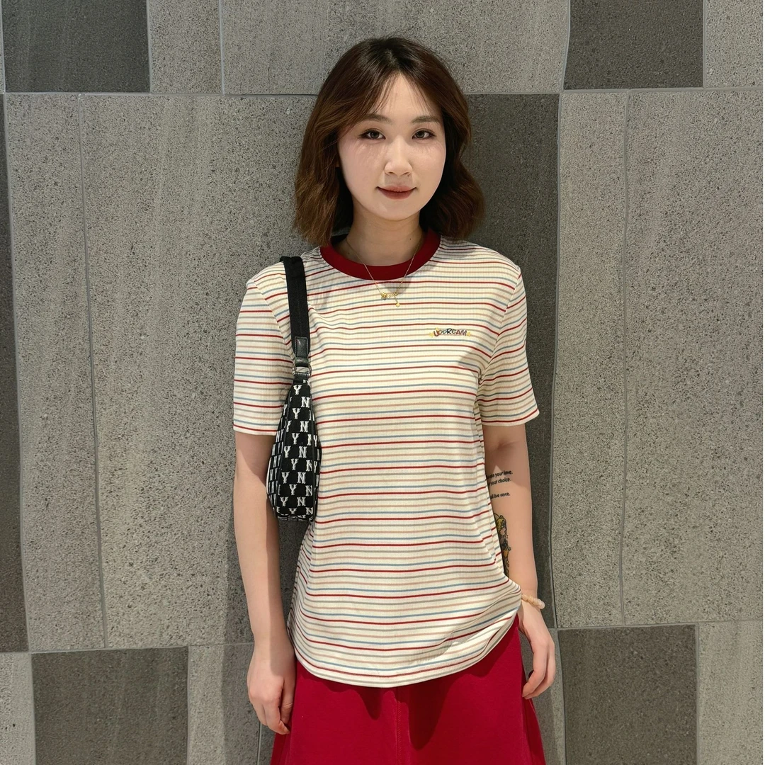 【辰美优选】柚丁-25春款上新条纹短袖