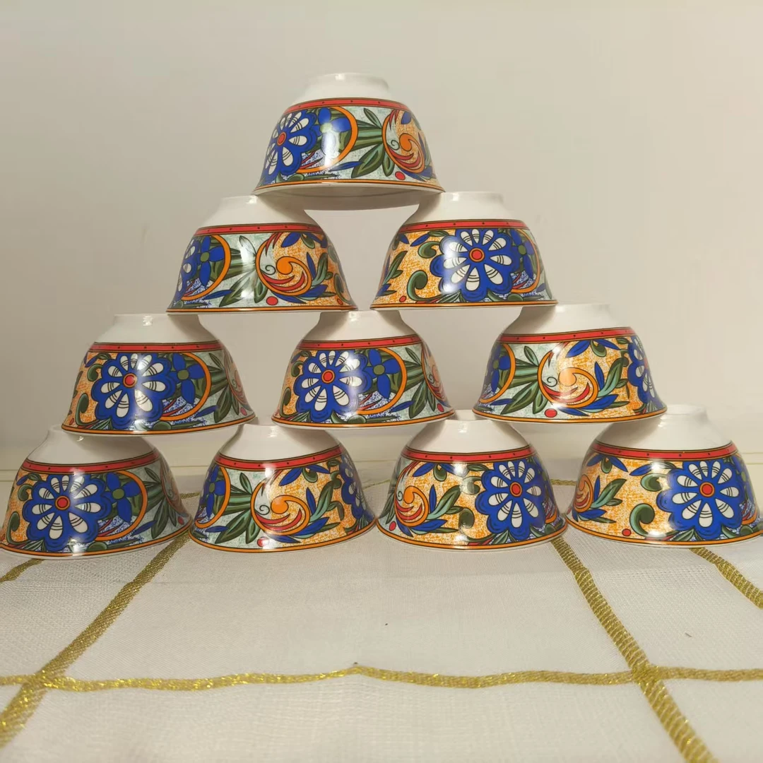 【新疆包邮】ranglik gulluk piyala 12个高档网红简约美观中式