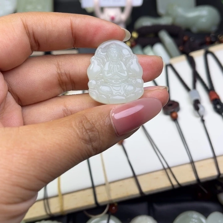 紫***壳和田玉未镶嵌挂件