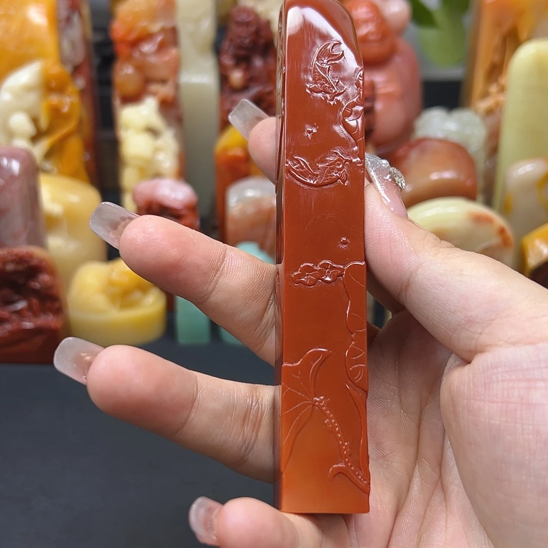 邦***子寿山石印石印章雕刻工艺