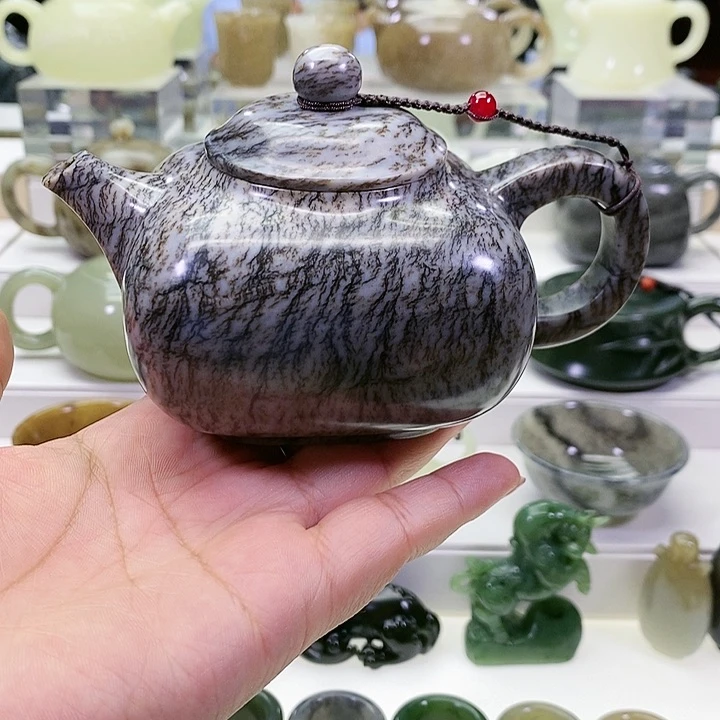 未镶嵌和田玉挂件茶壶