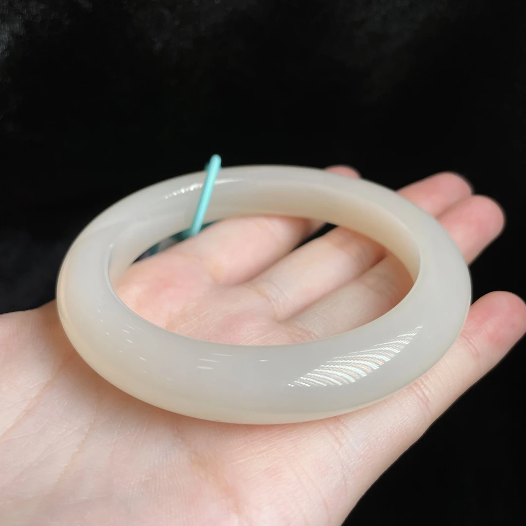 L【玉总珠宝】和田玉藕粉手镯 多样性发一 CAN4190076