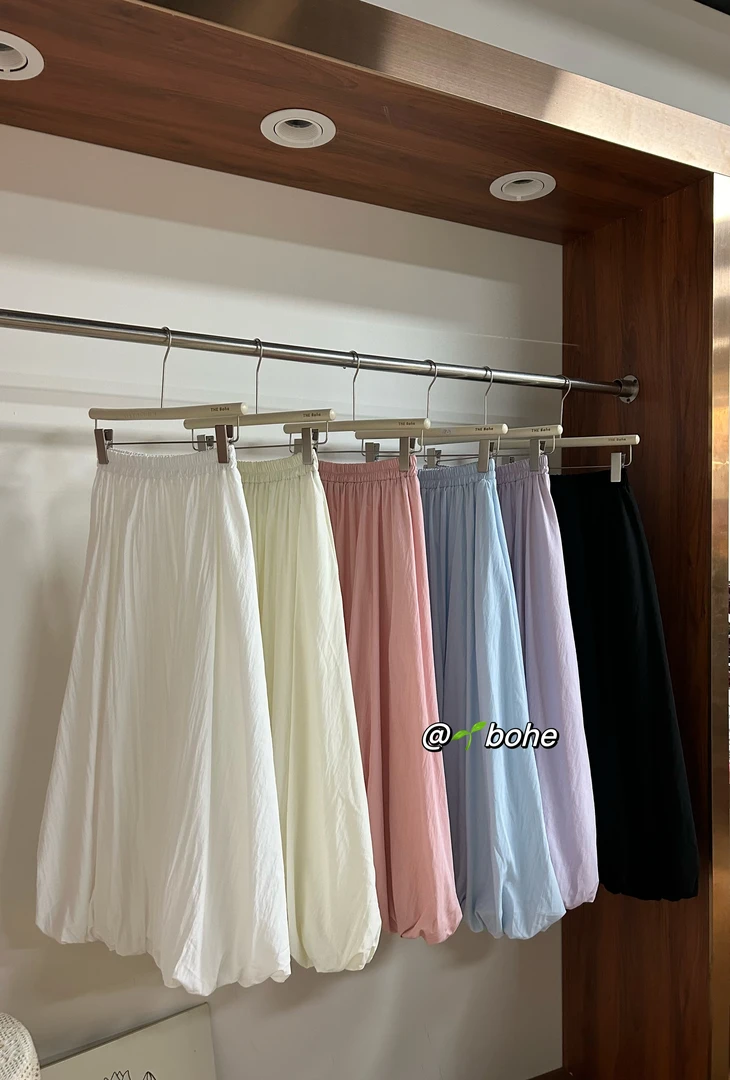 THE Bohe（959#）时尚松紧腰花苞半裙kc