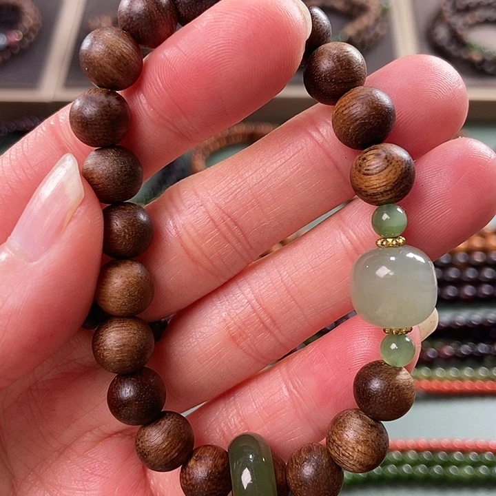 沉香手串红土沉香手串0.8