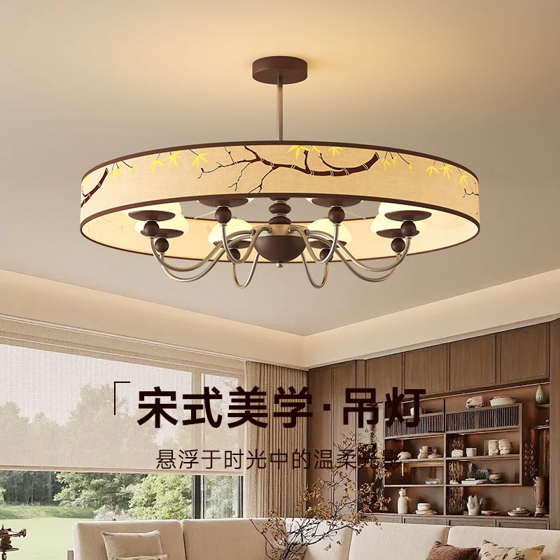 宋代美学国风雅韵客厅吊灯中古风设计师餐厅茶室书房卧室民宿灯具