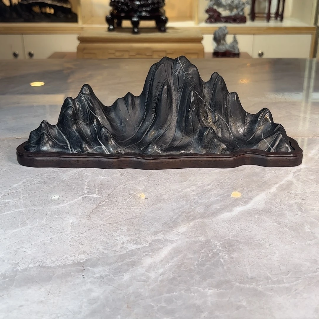 @***程灵璧石手工雕刻奇石摆件