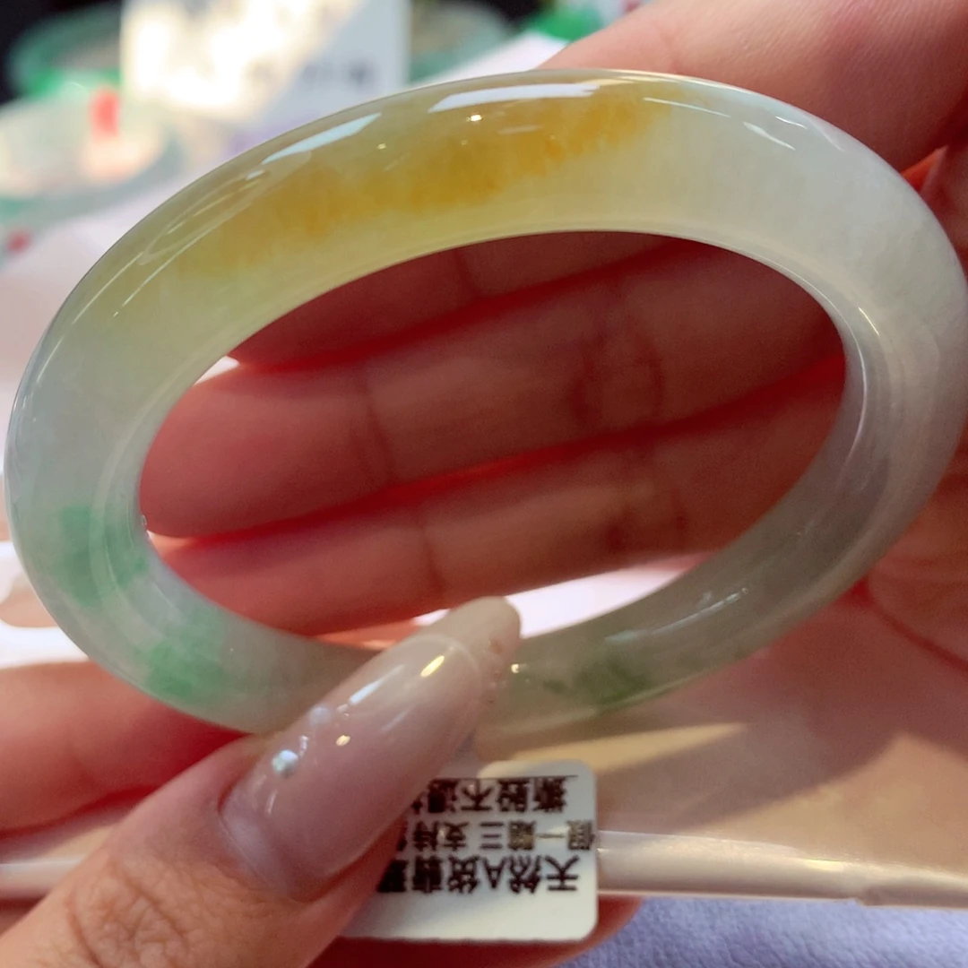 未镶嵌手镯翡翠圆条33号66