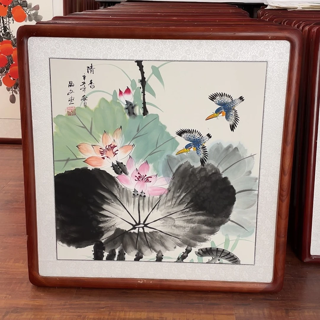 国画带框尺寸63*63厘米