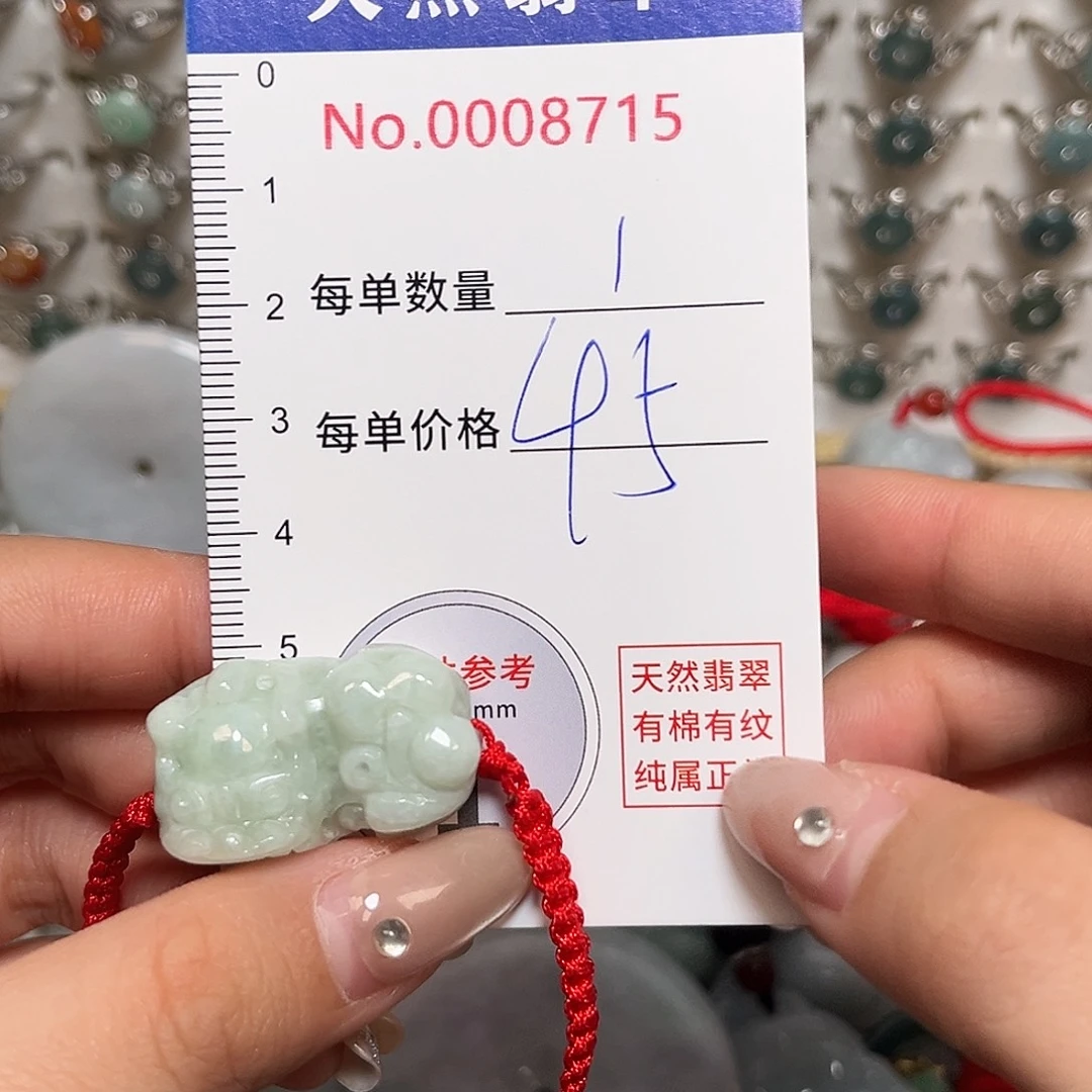 翡翠未镶嵌颈饰貔貅