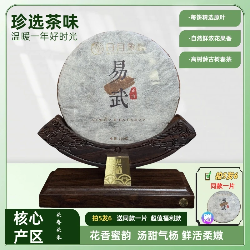 古树生普洱茶生茶【易武正山】云南普洱茶饼口粮茶叶上等生普洱